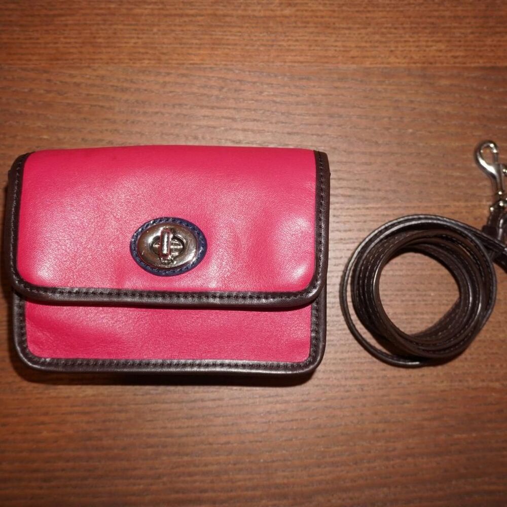 Coach Women's Red and Pink Bag